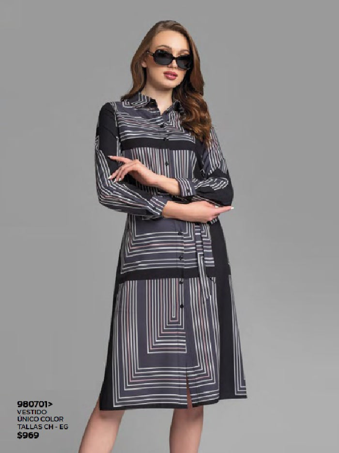 VESTIDO TIPO CAMISERO 980701