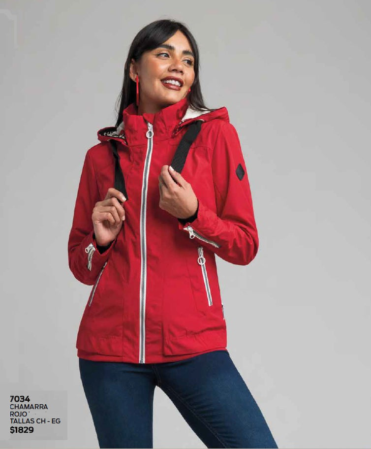 CHAMARRA CON GORRO 7034