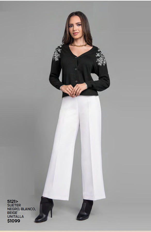 SUETER CON BORDADO EN HOMBROS 5121