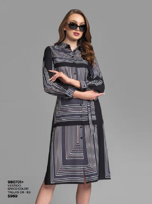VESTIDO TIPO CAMISERO 980701