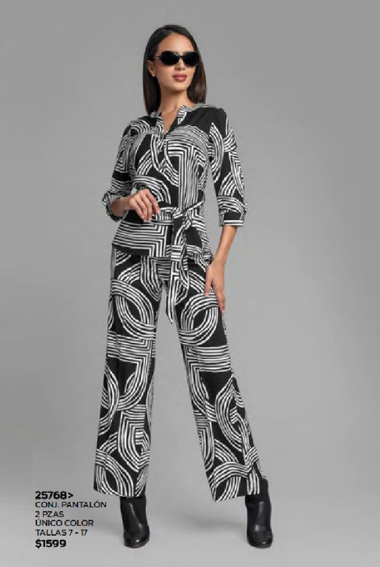 CONJUNTO DE BLUSA Y PANTALON 25768