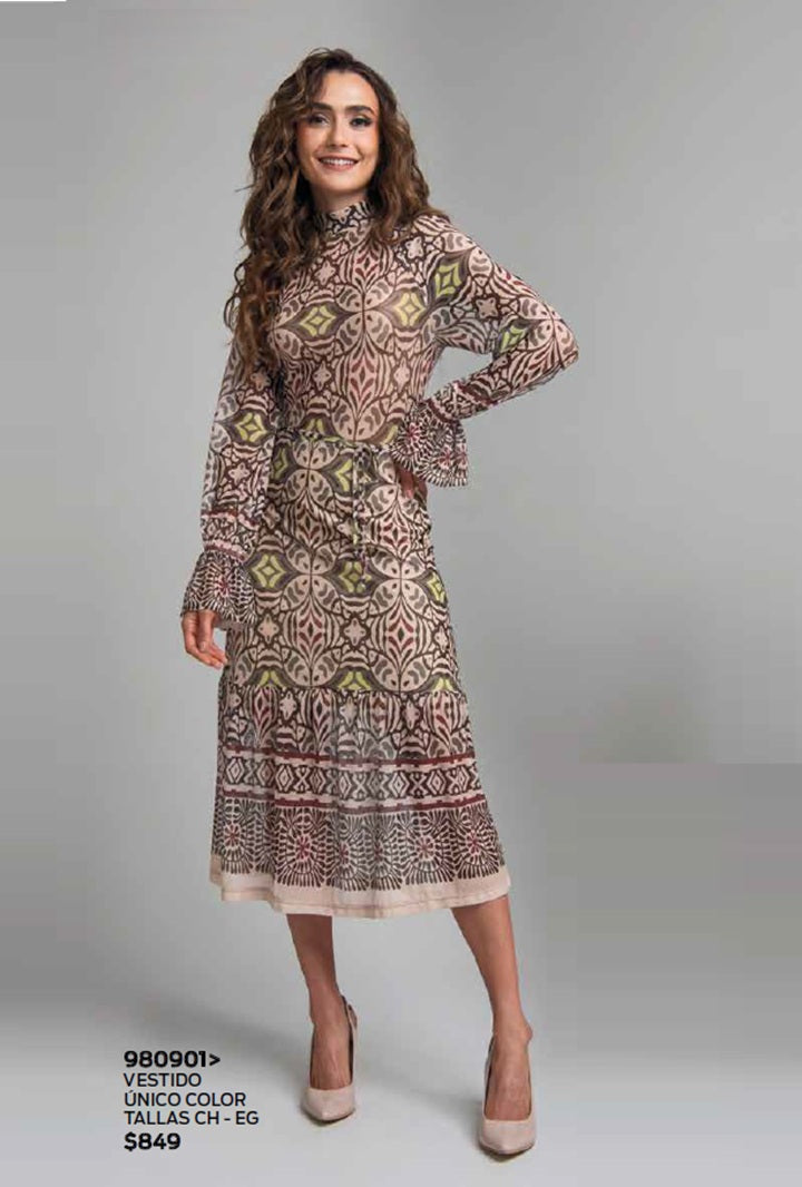 VESTIDO ESTAMPADO 980901