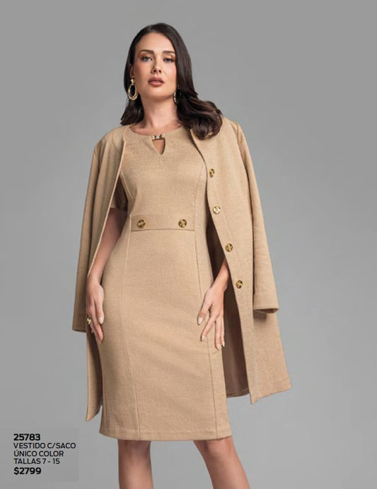 VESTIDO CON SACO 025783