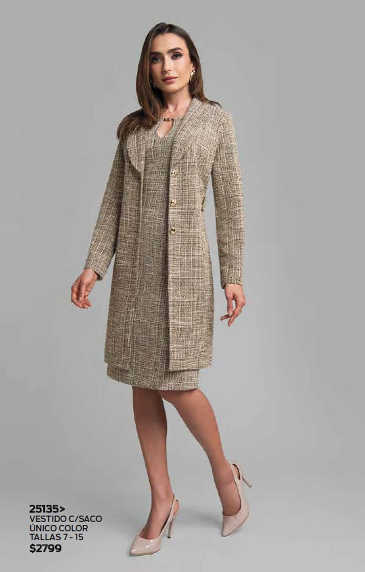 VESTIDO CON SACO 2513
