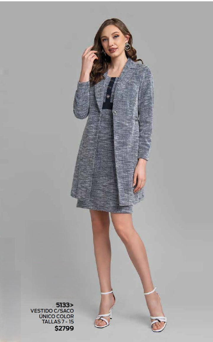 VESTIDO CON SACO 5133