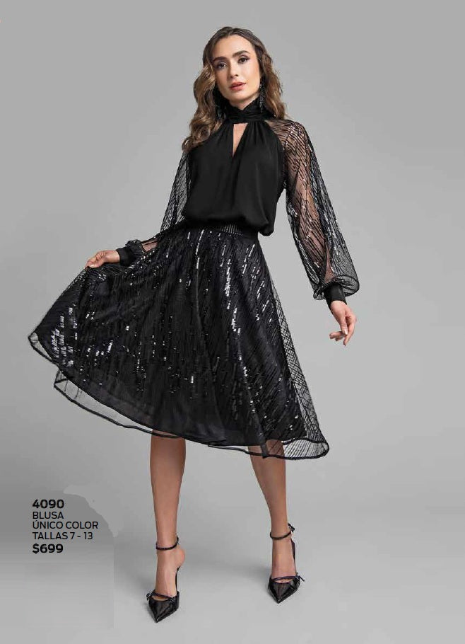 BLUSA MANGA LARGA  4090