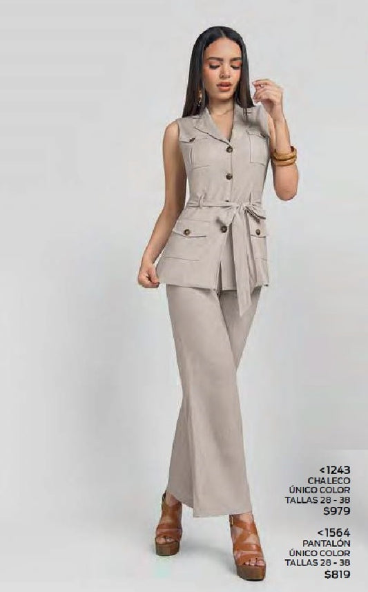 CONJUNTO DE CHALECO Y PANTALON 1564