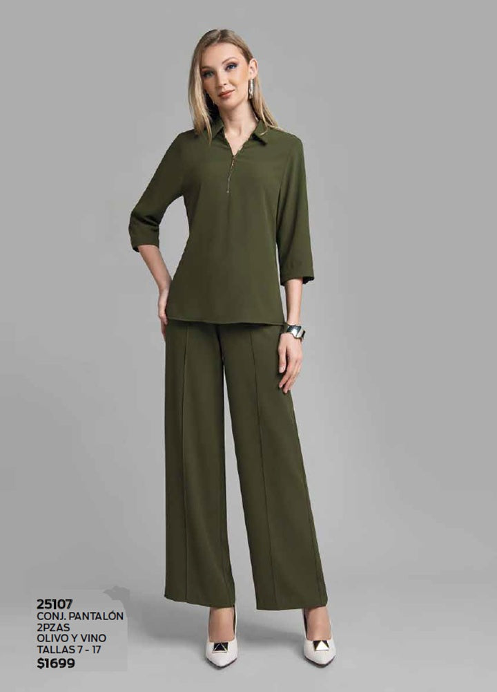CONJUNTO DE BLUSA Y PANTALON  25107