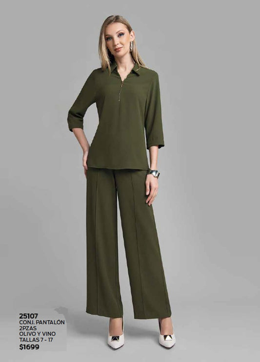 CONJUNTO DE BLUSA Y PANTALON  25107