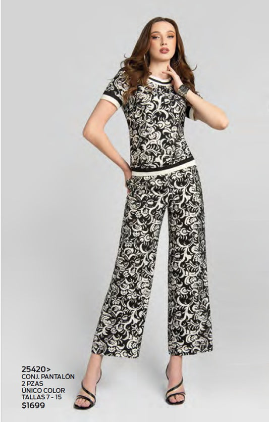 CONJUNTO DE BLUSA Y PANTALON  25420