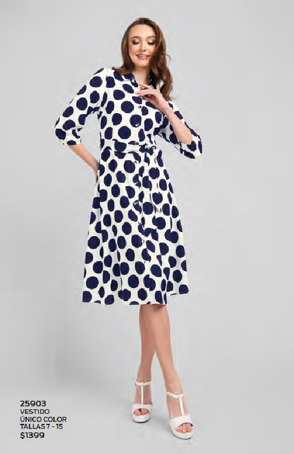 VESTIDO MANGA 3/4 25903