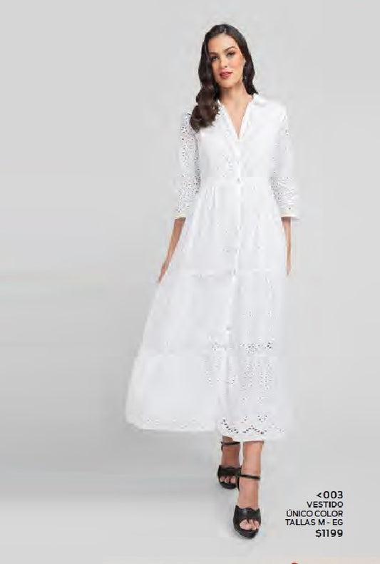 VESTIDO LARGO BLANCO  003